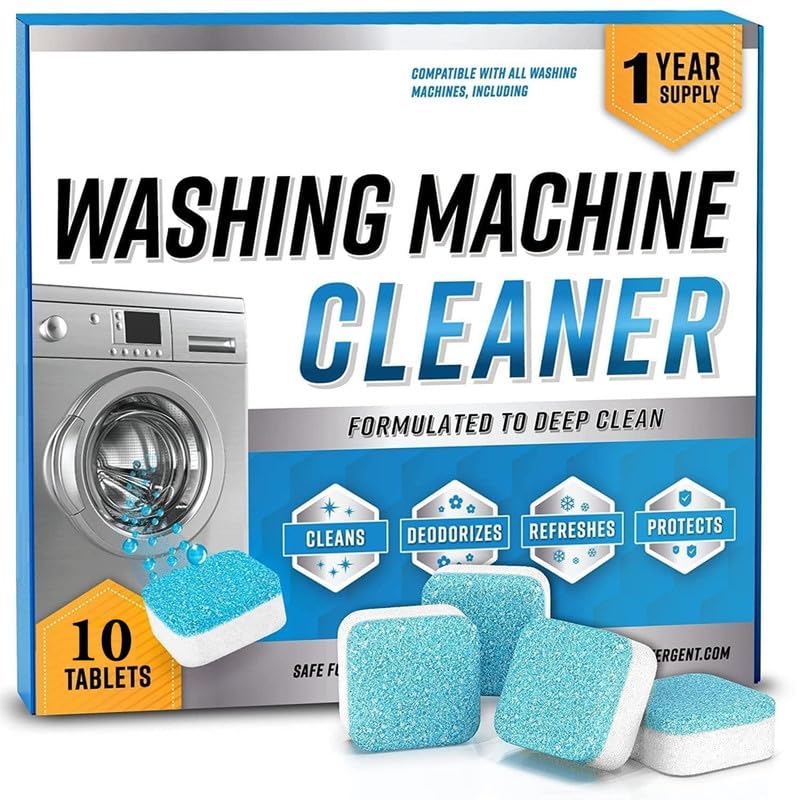 Washing Machine Deep Cleaning Tablets Removes  Dirt, Odor & Bacteria in 1 Wash